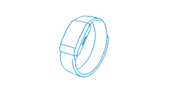 Smart watch line illustration